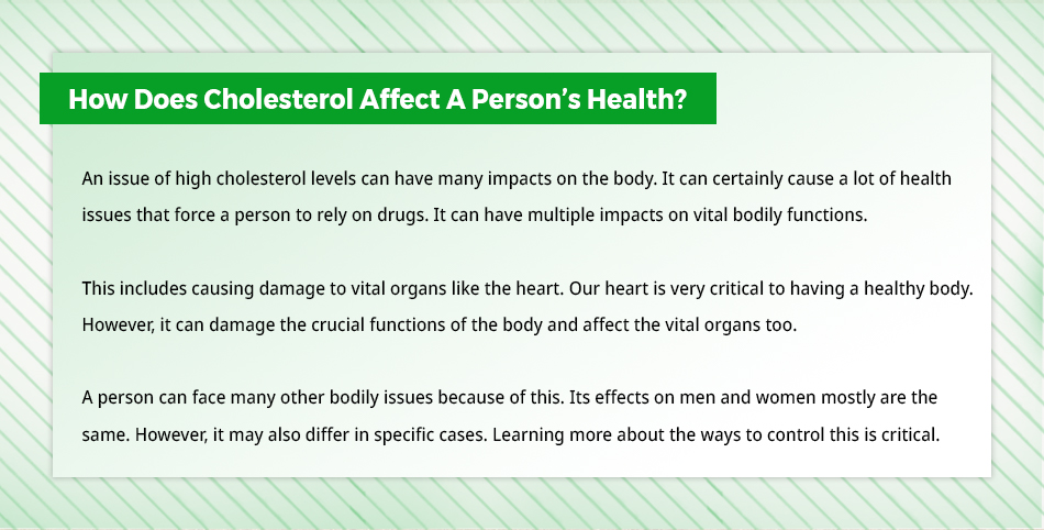 how does cholesterol affect a person’s health